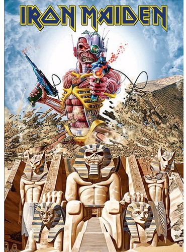 Rock Off - Postkarte Iron Maiden - Somewhere Back In Time - Fanliebe