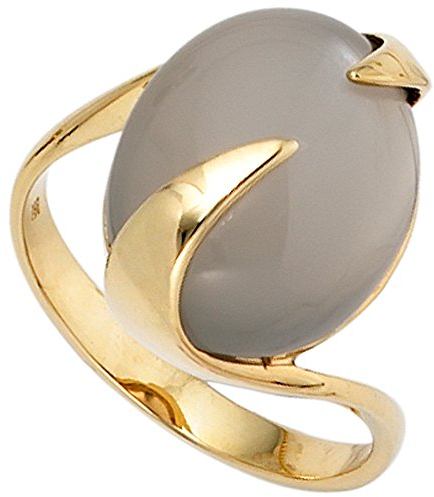 Jobo Damen Ring 585 Gold Gelbgold 1 Mondstein Goldring Größe 60
