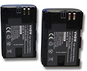 vhbw 2X Akku kompatibel mit Blackmagic Micro Studio Camera 4K, Micro Cinema Camera 4K Kamera (2000 mAh, 7,2 V, Li-Ion), Infochip