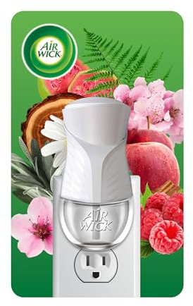 Air Wick plug in Scented Oil Warmer, White, 1 Count, Essential Oils, Air Freshener