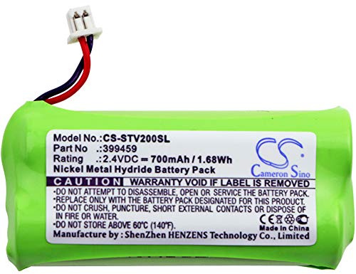 CS-STV200SL Akku 700mAh Kompatibel mit [Stageclix] Jack V2 Transmitter Ersetzt 399459
