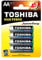 TOSHIBA LR6GCP BP-4 PILA DOMÃ‰STICA BATERÍA DE UN SOLO USO AA ALCALINO PACK 4