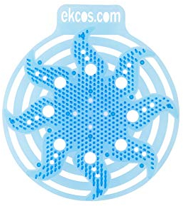 EKCOS - Rejilla para pantalla de orinal, desodorizante, 30 días, perfume fresco, antisalpicaduras, lote de 10