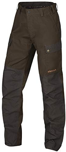Härkila wasserabweisende Jagdhose für Herren Asmund - Ansitzhose für Jäger - Leise Pirschjagdhose mit Wachsbehandlung, Farbe:Braun, Größe:56