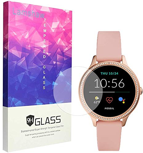 SkyBand 9H Vetro Temperato Pellicole Protettive Compatibile per SmartWatch Fossil Donne Gen 5E 42mm (3 Pack)