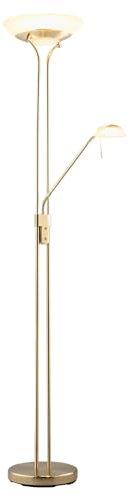 casa NOVA Stehleuchte EVEN (DH 33x180 cm) DH 33x180 cm weiß Stehleuchte Stehlampe Leseleuchte Deckenfluter Bogenleuchte