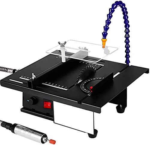 Portable Benchtop Table Saw, 1800w Upgrade Version Table Saw,Mini Portable Table Saw,Adjustable Angle,Wood Steel Plate Glass Tile Cutting Machine,Accurate Scale 0-90° Cut At Will ,Woodworking Cutt