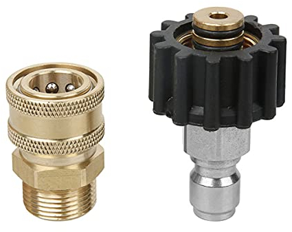 3/8'' Blitz Detailing M22 Adapter Quick Connect for Karcher Kranzle Release Steel