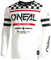O'NEAL | Motocross-Shirt langarm | Kinder | MX MTB Mountainbike | Leichtes Material, ergonomischer Slim Fit Schnitt für perfekte Passform | Element Youth Jersey Squadron V.22 | Weiß Schwarz | M