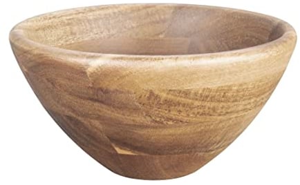 Olympia Acacia Wood Bowl 150x76mm - Heavy Duty, Durable, Easy Clean, Stylish Hotel Restaurant Café Pub Bistro Salad Snacks Food Dining Serving Bowl
