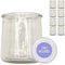 XILMARK Pot Yaourt avec Couvercle 200 millilitres, Verre Yaourt, Pot Yaourt, Verre à dessert avec Couvercle, Pot de Yaourt, Pot en Verre avec Couvercle pour Yaourt, Yaourt PACK 8 unités