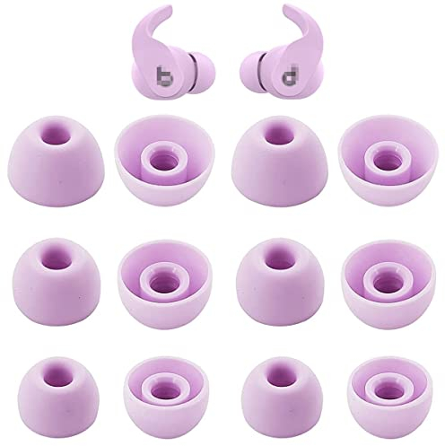JNSA Ersatz-Ohrstöpsel, kompatibel mit Beats Fit Pro Ohrhörern, Silikon-Ohrstöpsel, S/M/L, 3 Größen, 6 Paar, Steinviolett (Fit Pro), 12 Stück