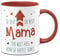 Tassenbrennerei Tasse So sieht die beste Mama der Welt aus wenn sie Kaffee trinkt - Geschenk mit Spruch lustig (Mama-Rot)