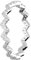 Treuheld® Gezackter 925 Sterling Silber Ring mit Kristallen | 8 Größen [07.] 60