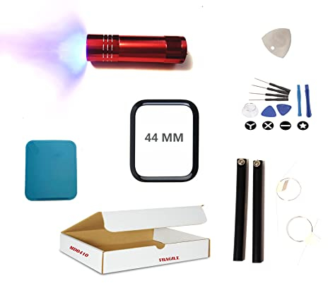 Display-Reparatur-Set, kompatibel mit Apple Watch Serie 6 – Front-Außenglaslinse, Touch-Digitizer-Ersatz (44 mm Reparaturset)