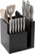KitchenEdge Magnetischer Messerblock aus Bambus und Kochutensilienhalter, schlanke Aufbewahrung für Kochmesser, Steakmesser, Spatel, Scheren, rutschfeste Gummifüße, leicht zu reinigen,