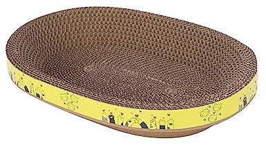 MagiDeal Bowl Shaped Cat Scratcher Cardboard Cat Scratcher Pad Nest Thicken Furniture Protector Cat Scratching Bed for Accessories Kitten, L
