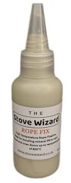 The Stove Wizard Stove Rope Adhesive – 50ml White Heat-Resistant Glue for Wood Burners, Multi-Fuel Stoves & Range Cookers – Easy Application – UK-Made – Bonds Rope Seals & Fibre Tape
