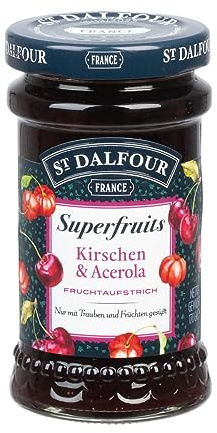 St. Dalfour Superfruits Kirschen und Acerola Fruchtaufstrich 170g
