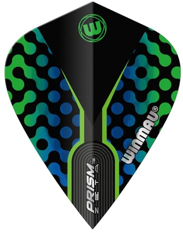 WINMAU Prism Zeta Kite Blue/Green - Dart Flights