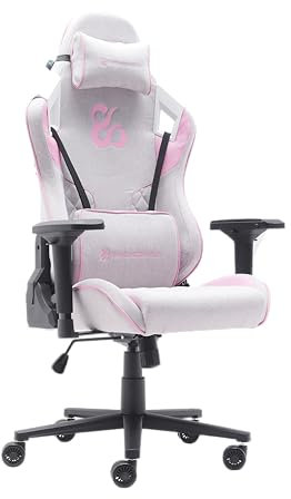 NEWSKILL Takamikura V2 Silla Gaming ergonómica con reposabrazos 4D, Respaldo 180°, Tela Transpirable y Base de Acero - Color Rosa
