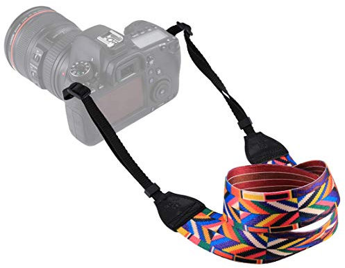 CABLEPELADO Cinghia per fotocamera, tracolla per fotocamera, cintura di sicurezza per fotocamera, fibbie a sgancio rapido, adatto per fotocamere reflex DSLR universali, vintage, Tipo 10, X-Large