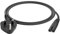 FIRMERST 1 Metre UK TV Power Cable IEC320 C7 to BS 1363 2 Pin,Black