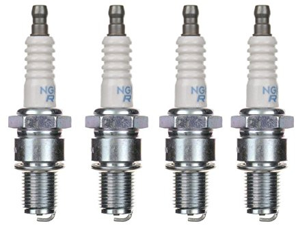 4x Zündkerze BR9ES Langgewinde passend für Keeway ARN, Agora, Easy, F-ACT, Flash, Focus, Hurricane, Matrix, Pixel, RY6, RY8, Swan – 2-Takt Roller Zündkerzen Set – 4 Stück