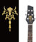 PLIGREAT 2 Stück Gitarre Kopf Aufkleber Gitarre Guard Board Aufkleber DIY Gitarre Dekor Blumen Totem Abziehbilder für akustische Gitarre Dekore Musikgitarre Bass Musikinstrument Shop Zubehör
