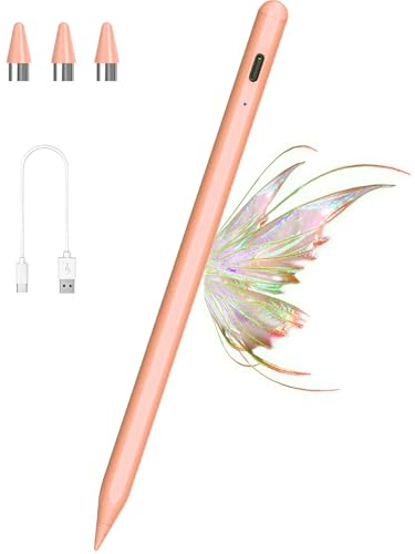 Kenkor Tablet Stift für Touch Screens mit magnetischem Design, Stylus POM 1,5 mm Feder für Android iOS, Stift für iPad/Pro/Air/Mini/iPhone/Smartphones und Tablets Geräte (Orange)