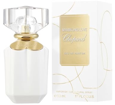 Chopard Sparkling Love 50 ml – Eau de Parfum für Frauen – Fruchtig-blumiger Duft – Extravagante Noten von Mandarine, Jasmin, Ylang-Ylang und Zedernholz – Parfum Damen – Weißer Glasflakon