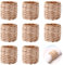 Sertay 8 Stück Rustikale Serviettenringe, Serviette Schnalle Boho, Kreative Serviettenringe, Napkin Rings, Geeignet für Hotels, Restaurants, Bars, Cafes