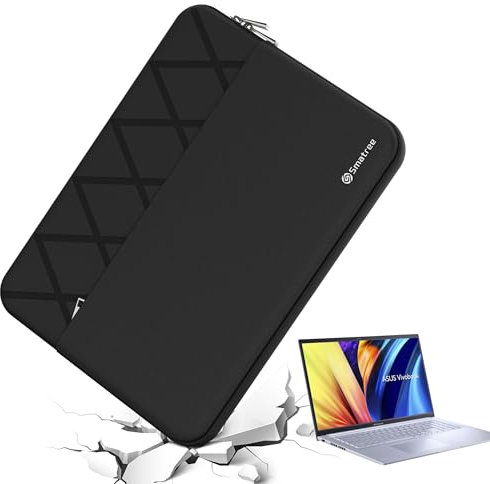 Smatree 17.3 inch Laptop Sleeve for ASUS Vivobook 17 S712/K712/F1704, Vivobook 17X K3704/M1703/K1703, Zenbook Pro 17 UM6702, 17 inch Protective Laptop Case with Accessory Pocket, YKK Zipper (E815)
