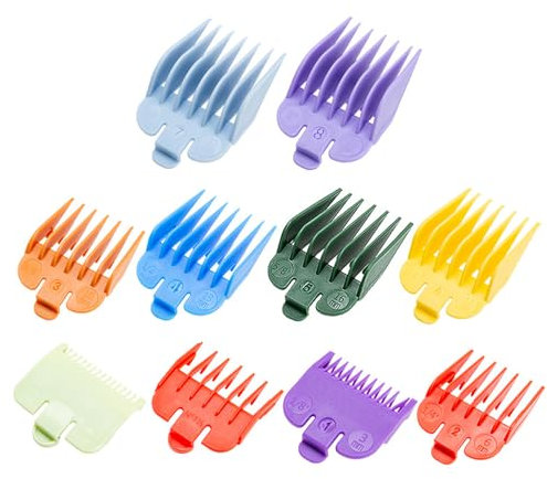 10 Stück Aufsätze Haarschneidemaschine,1.5mm-25mm Clipper Aufsätz,Hatteker Aufsätze,Aufschiebekämme für Schermaschine