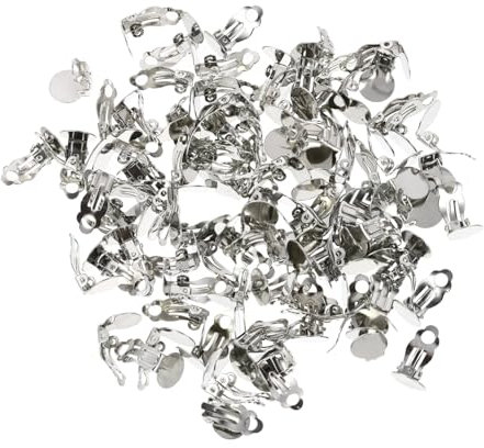 GALPADA DIY Earring Making Kit 100pcs Non-Pierced Earring Base Clips Ear Decor for Women Stud Earring Findings