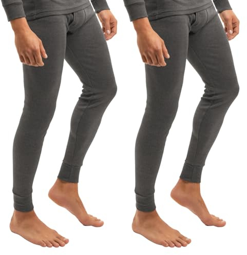 2er Pack Herren Ski- und Thermounterhose Light - Lange Winter Unterhose