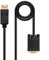 Blendend CABLE CONVERSOR DP A VGA 2.0M, DP/M-VGA/M NEGRO - Conecta dispositivos DP a monitores VGA, ideal para presentaciones y office.