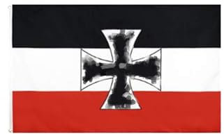 Stormflag Drapeau de l'Allemagne 1931-1945 - 90 x 150 cm - Drapeau navires de guerre allemands - Polyester 90 g - Cousu avec œillets à double aiguille