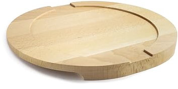 IBILI - Base De Madera para Plato de hierro fundido de 30 cms, Madera de Haya