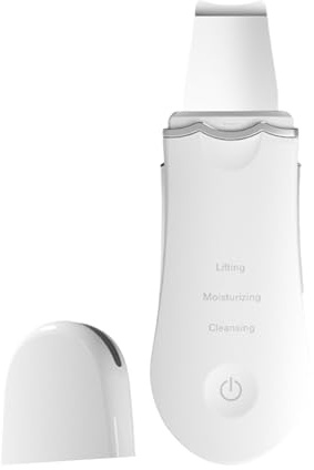 Haut-Scrubber Gesichtspachtel | Wiederaufladbares Gesichtspachtel Gerät | Ultraschallreiniger für Tiefenreinigung und Massage, Geeignet für den Einsatz auf Stirn Wangen und Nase