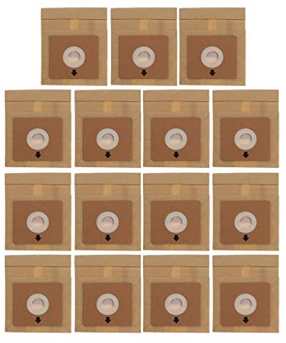 Kalttoy Lot de 15 sacs en papier pour aspirateur 100 x 110 mm de diamètre 50 mm