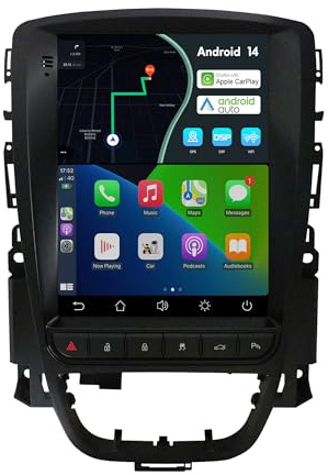 MSD 2+64G Bildschirm Autoradio für Opel Vauxhall Astra J Buick Excelle XT GT (2006-2016) | Carplay Android Auto | Android 15 9.7 Zoll GPS Navi Radio | Lenkradsteuerung DAB | Rückfahrkamera | 2 Din