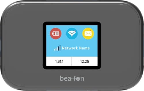 beafon, MR3, routeur, 4G LTE, Internet Mobile, Cat 6, cryptage WPA3, Wi-FI sécurisé, écran Couleur, Bouton WPS 1,77 (4,5 cm),