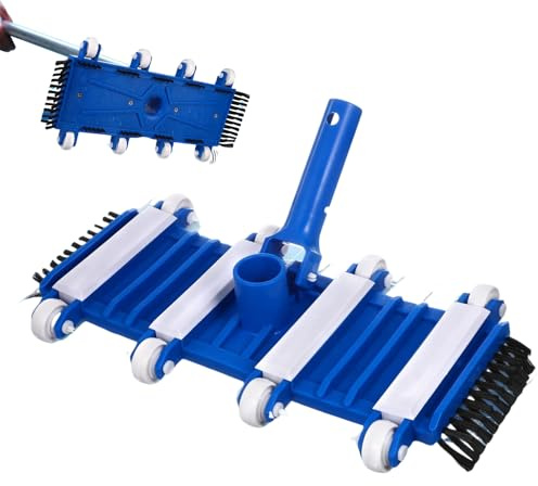 Cabezal de aspiradora con cepillo para piscina - Cepillos de repuesto para cabezal de aspiradora para piscina, equipo de succión de 14,96x7,48 pulgadas, limpieza manual, piezas de mantenimiento,