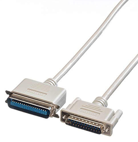 ROLINE Paralleldruckerkabel DB25 ST - Centr.36 ST, grau, 3 m