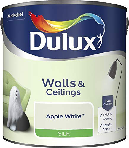 Dulux Paints 2.5 Litre Ready Mixed Silk Apple White