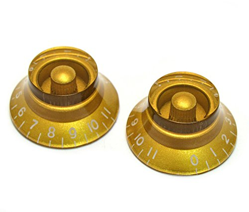 Allparts pk-0142–032 Bell Knobs Potiknöpfe 0–11 gold