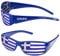 Taffstyle® Fanartikel Sonnenbrille Fan Brille zur Fussball Weltmeisterschaft WM & EM Europameisterschaft 2016 Länder Flagge Style - Griechenland