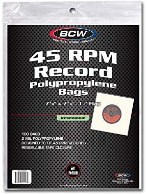 BCW 1-BAG-45RPM Bcw 45 RPM Schallplattenhüllen