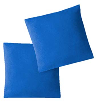 EXKLUSIV HEIMTEXTIL Jersey Kissenbezug 2er Set 40 x 40 cm Royalblau
